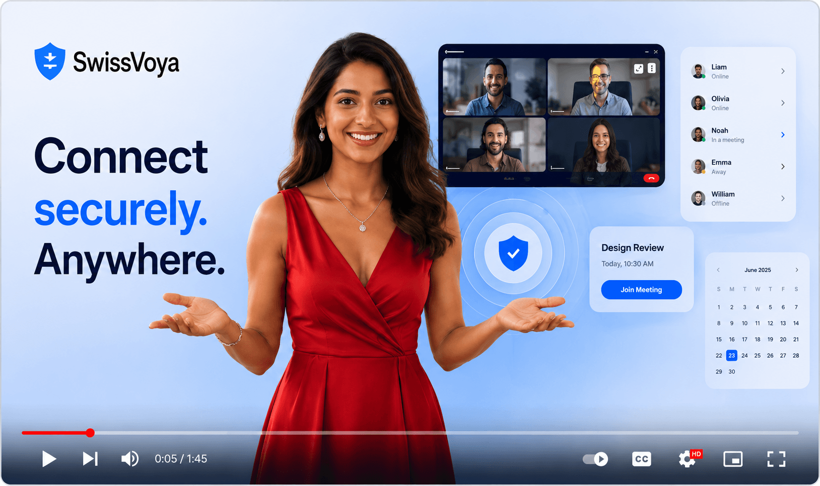SwissVoya Secure Communication Video